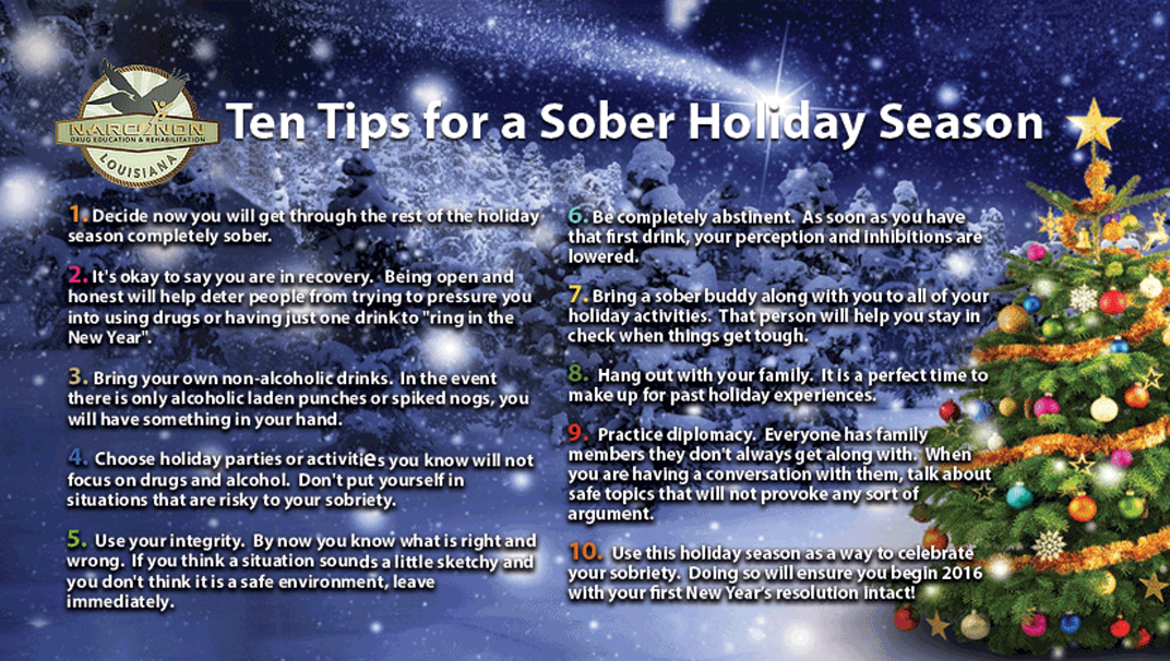 Ten Tips for a Sober Holiday Season