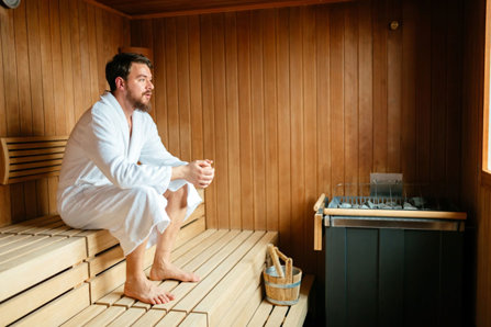 Guy in Sauna